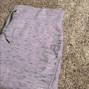 Calvin Klein sweatpants.